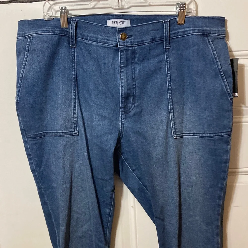 Nine West Dark Blue‎ Denim Jeans 16W NWT